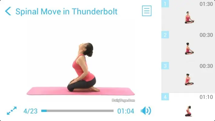 Yoga for Weight Loss II (PRO) android App screenshot 4